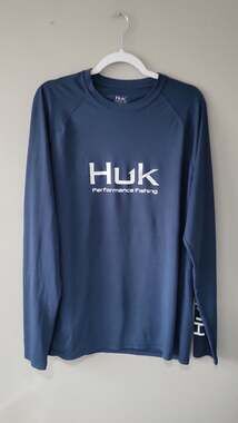 Huk Performance Fishing Pursuit Long Sleeve Shirt Blue XL